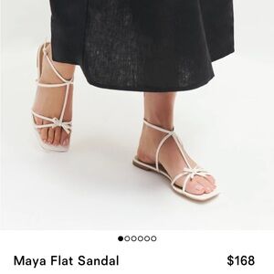 Reformation, sandals, white, size 7